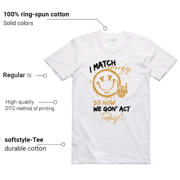 Air Jordan 1 Low OG Rookie of the Year Matching Tee Shirt - Match Energy Features