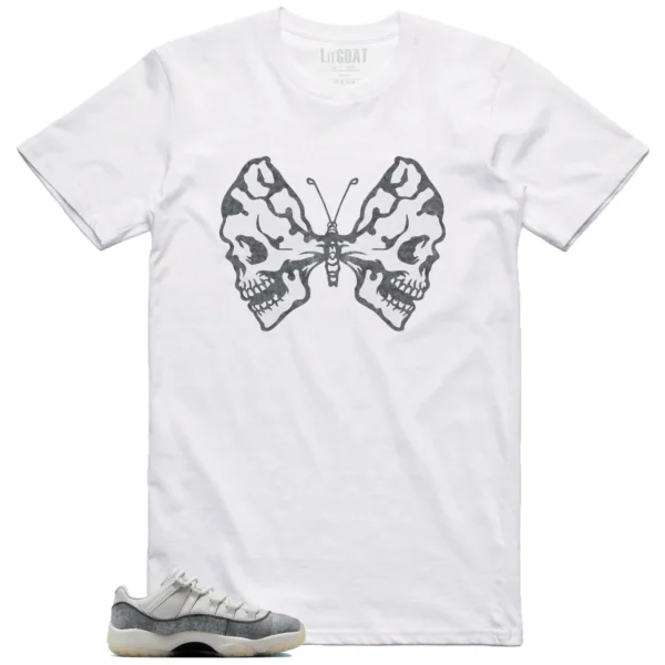 Butterfly Skulls Shirt for Air Jordan 11 Low Year of the Snake Fans