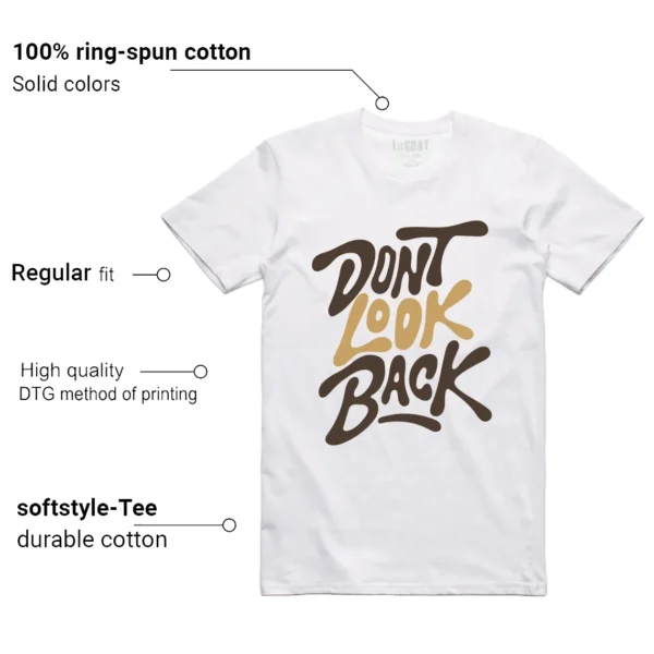 Air Jordan 5 Earth Style: Don't Look Back Shirt Features