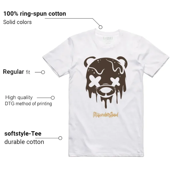 Air Jordan 5 Earth Matching Tee - Drippy Bear Graphic Features