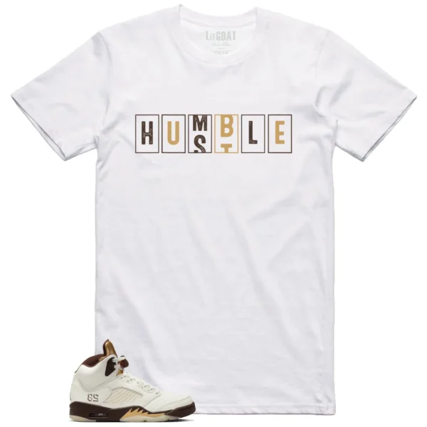 Air Jordan 5 Earth - Hustle Humble T-Shirt