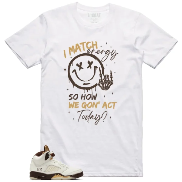 Air Jordan 5 Earth Matching Tee Shirt - Match Energy