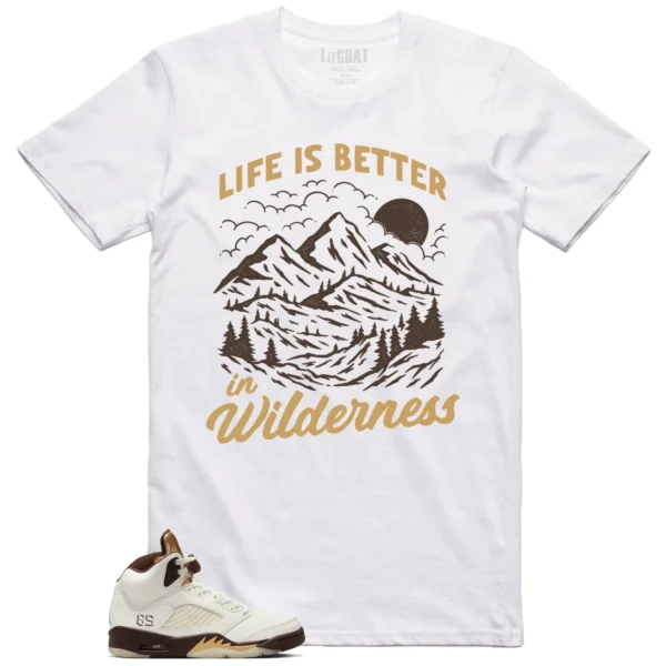 Wilderness Tee - Perfect with Air Jordan 5 Earth