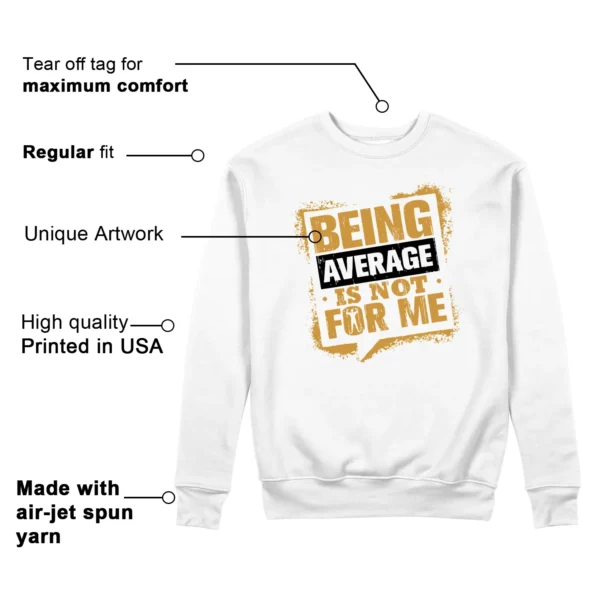 Average Not Me Sweatshirt Matches Air Jordan 1 Low OG Rookie of the Year Sneaker Features