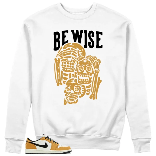 Air Jordan 1 Low OG Rookie of the Year 'Be Wise' Matching Sweatshirt