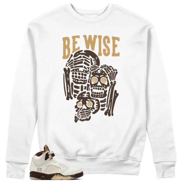 Air Jordan 5 Earth 'Be Wise' Matching Sweatshirt