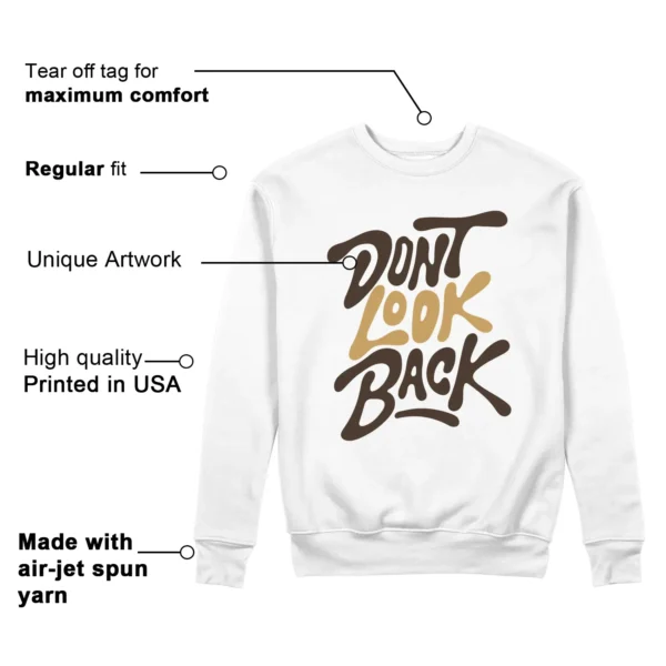 Air Jordan 5 Earth Style: Don't Look Back Sweatshirt Features