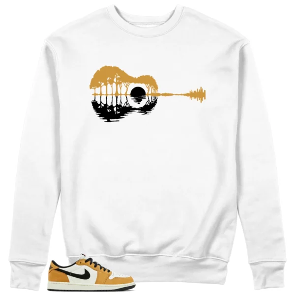 Guitar Sweatshirt for Air Jordan 1 Low OG Rookie of the Year Sneaker