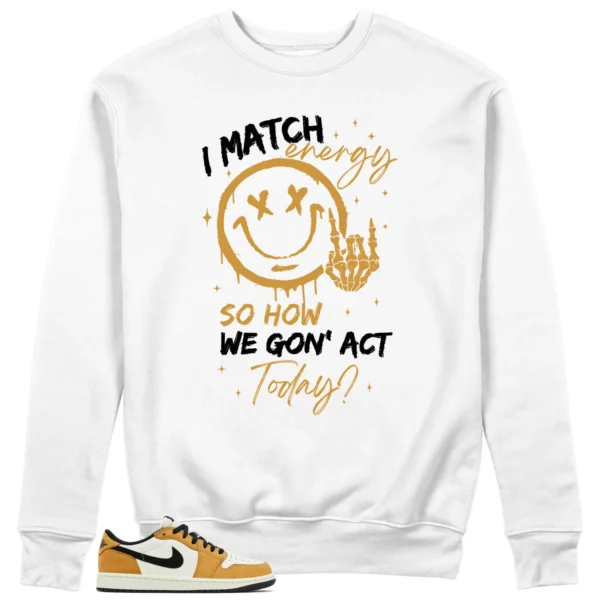 Air Jordan 1 Low OG Rookie of the Year Matching Sweatshirt - Match Energy