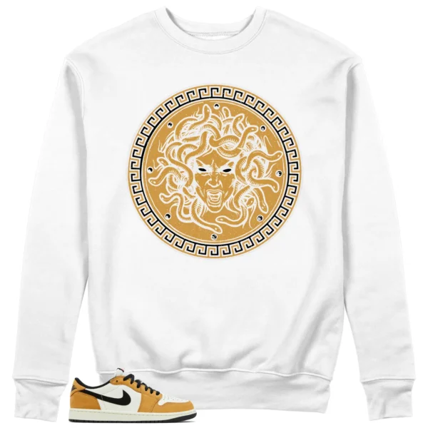 Medusa Sweatshirt for Air Jordan 1 Low OG Rookie of the Year Kicks