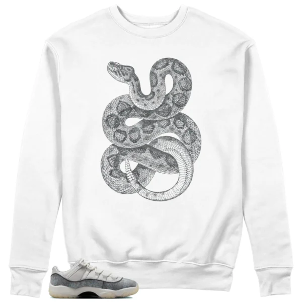 Python Snake Sweatshirt for Air Jordan 11 Low Year of the Snake Sneaker