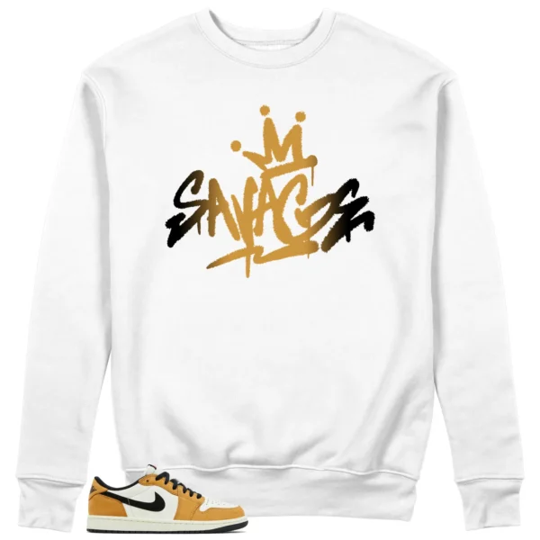 Savage Style Sweatshirt for Air Jordan 1 Low OG Rookie of the Year Lovers