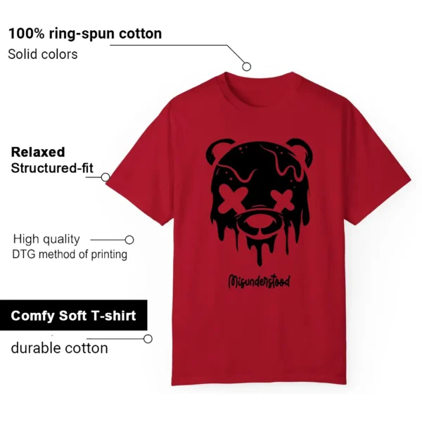 Air Jordan 12 Flu Game Matching Tee - Drippy Bear Graphic Features