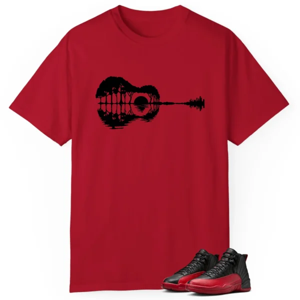 Guitar Shirt for Air Jordan 12 Flu Game Sneaker