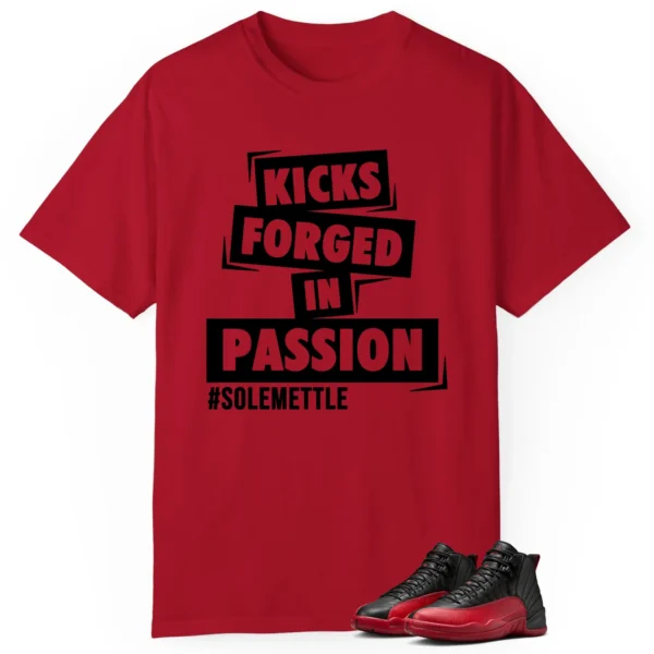 Passion Kicks Tee - Perfect Match for Air Jordan 12 Flu Game