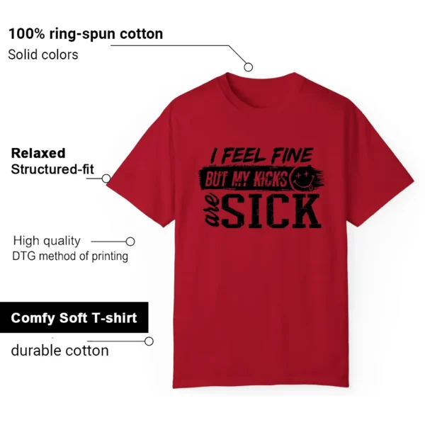 Air Jordan 12 Flu Game Match: Sick Kicks Shirt Features