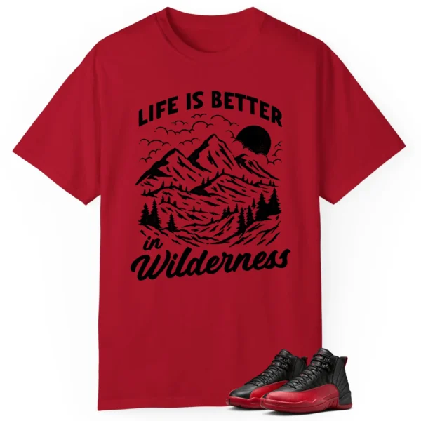 Wilderness Tee - Perfect with Air Jordan 12 Flu Game