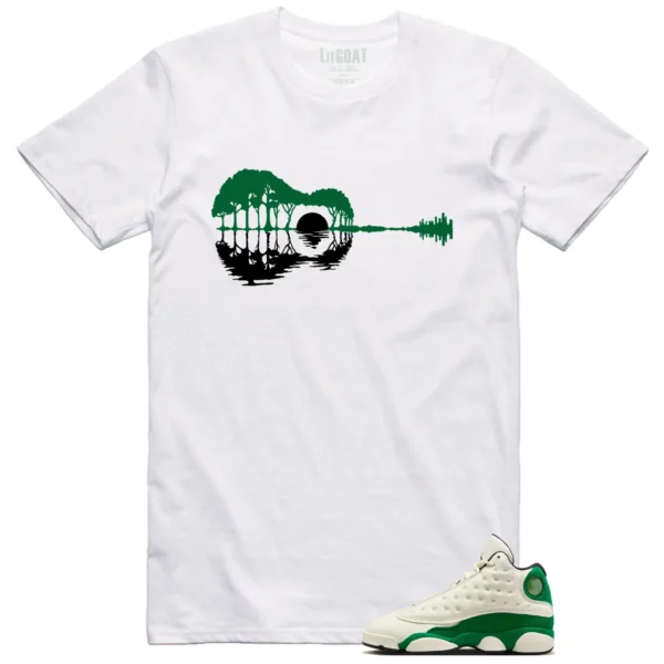 Guitar Shirt for Air Jordan 13 Pine Green 2025 Sneaker