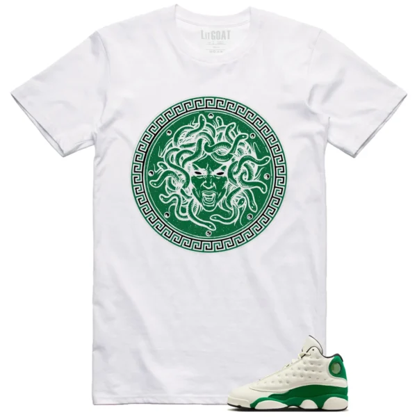 Medusa Tee for Air Jordan 13 Pine Green 2025 Kicks