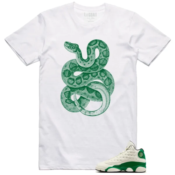 Python Snake Shirt for Air Jordan 13 Pine Green 2025 Sneaker