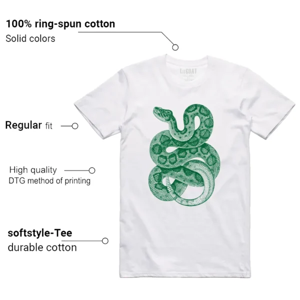 Python Snake Shirt for Air Jordan 13 Pine Green 2025 Sneaker Features