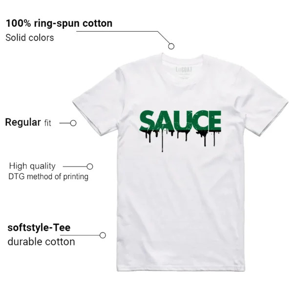 Sauce Tee to Match Your Air Jordan 13 Pine Green 2025 Features