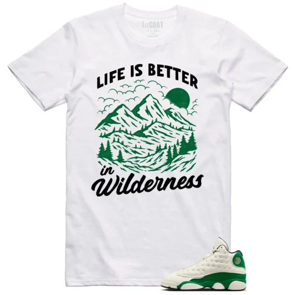 Wilderness Tee - Perfect with Air Jordan 13 Pine Green 2025