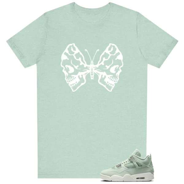 Butterfly Skulls Shirt for Air Jordan 4 Abundance Fans