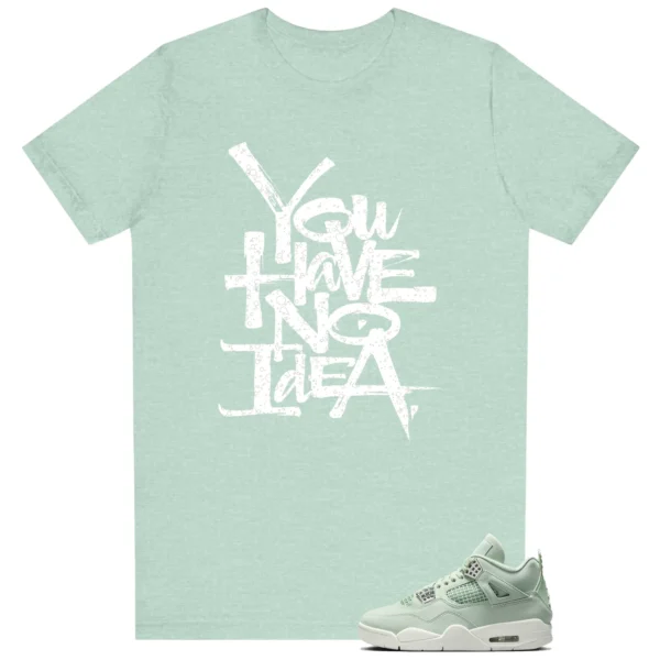 You Have No Idea Tshirt to Match Air Jordan 4 Abundance Outfit