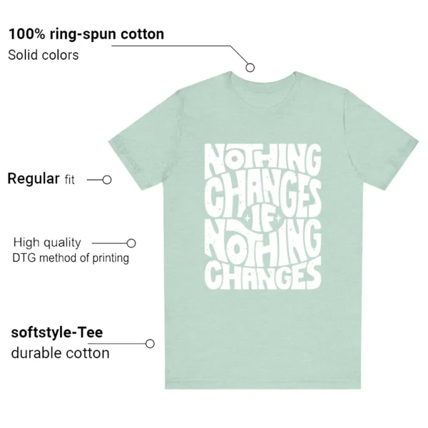 Air Jordan 4 Abundance Style: Nothing Changes Tee Features