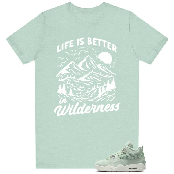 Wilderness Tee - Perfect with Air Jordan 4 Abundance