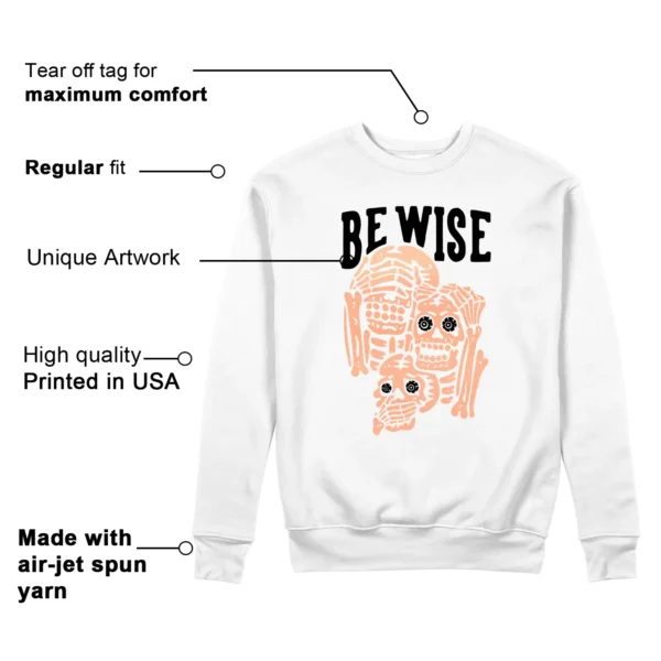 Jordan Zion 4 Forged in Fire 'Be Wise' Matching Sweatshirt Features