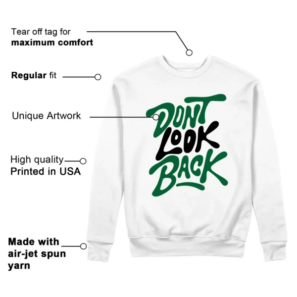 Air Jordan 13 Pine Green 2025 Style: Don't Look Back Sweatshirt Features