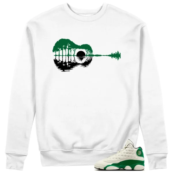 Guitar Sweatshirt for Air Jordan 13 Pine Green 2025 Sneaker