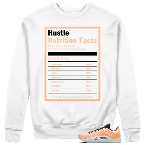 Hustle Facts: Motivational Sweatshirt for Jordan Zion 4 Forged in Fire