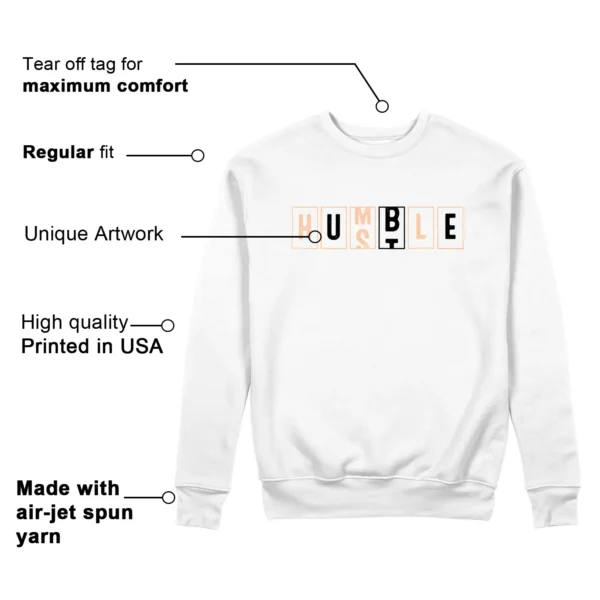 Jordan Zion 4 Forged in Fire - Hustle Humble Sweatshirt Features