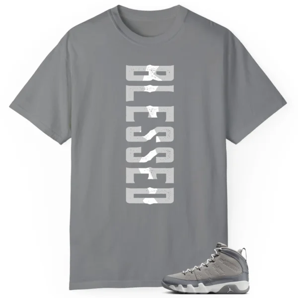 Blessed Tee | Jordan 9 Cool Grey Matchshirt