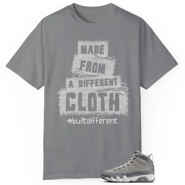 Built Different Tee for Jordan 9 Cool Grey