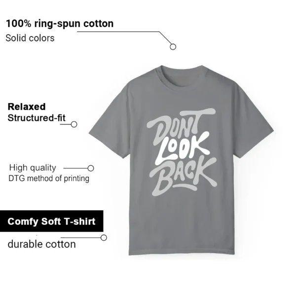 Jordan 9 Cool Grey Style: Don't Look Back Shirt Features