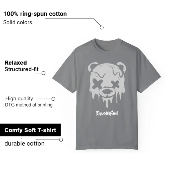 Jordan 9 Cool Grey Matching Tee - Drippy Bear Graphic Features