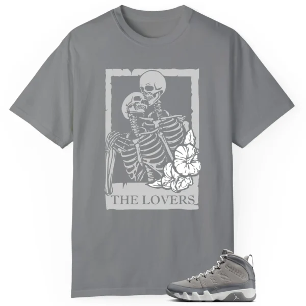 Lovers Tee for Jordan 9 Cool Grey Sneakers