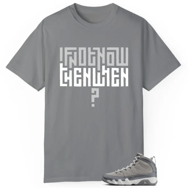 Jordan 9 Cool Grey Style T-shirt Motivational Graphic