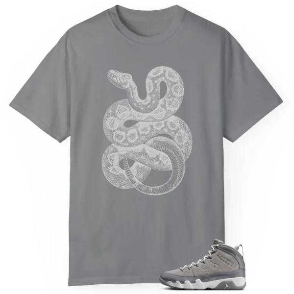 Python Snake Shirt for Jordan 9 Cool Grey Sneaker