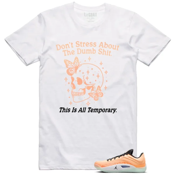 Style Jordan Zion 4 Forged in Fire With This Don't Stress TShirt