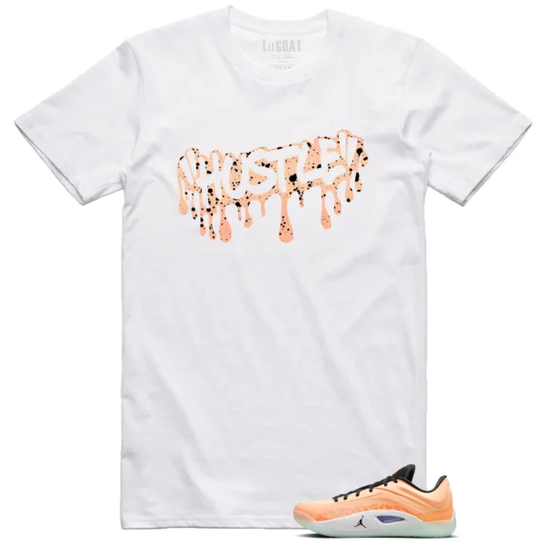 Hustle Drip Tee Matching Jordan Zion 4 Forged in Fire