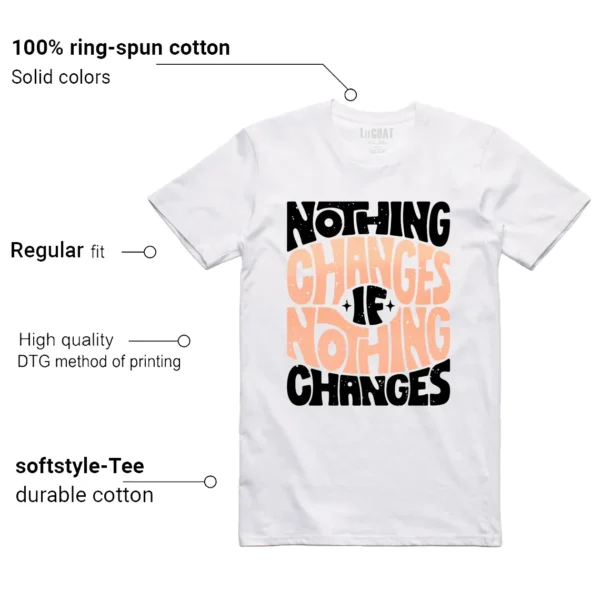 Jordan Zion 4 Forged in Fire Style: Nothing Changes Tee Features