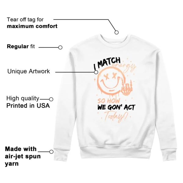 Jordan Zion 4 Forged in Fire Matching Sweatshirt - Match Energy Features