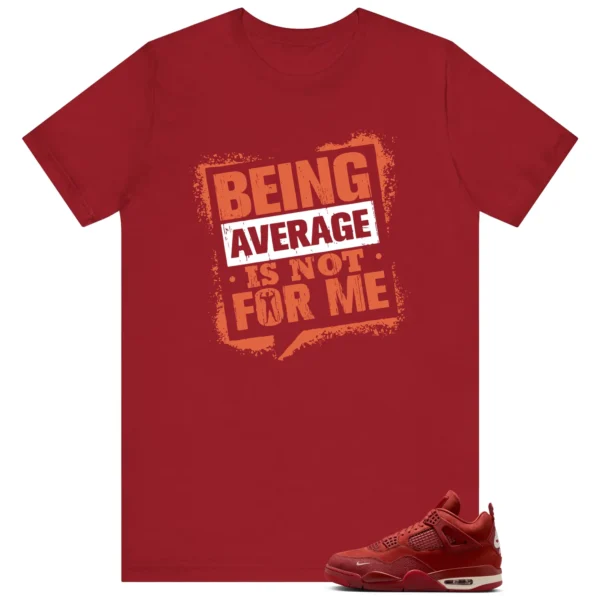 Average Not Me Tee Matches Nigel Sylvester x Air Jordan 4 Brick by Brick Sneaker