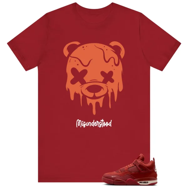 Nigel Sylvester x Air Jordan 4 Brick by Brick Matching Tee - Drippy Bear Graphic