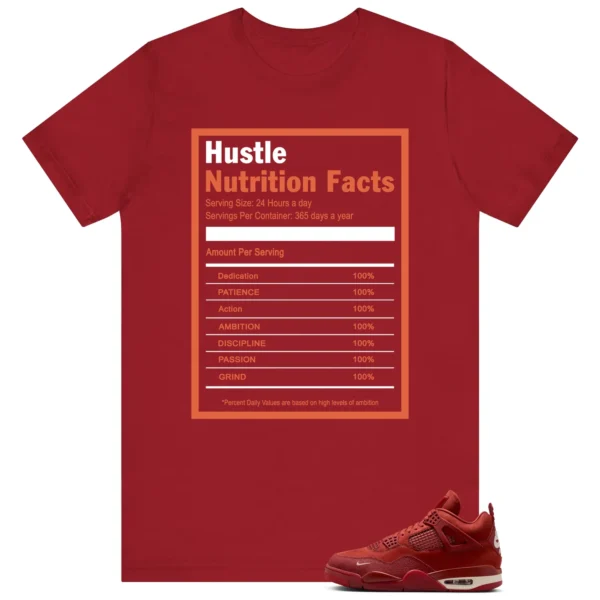 Hustle Facts: Motivational Graphic for Nigel Sylvester x Air Jordan 4 Brick by Brick